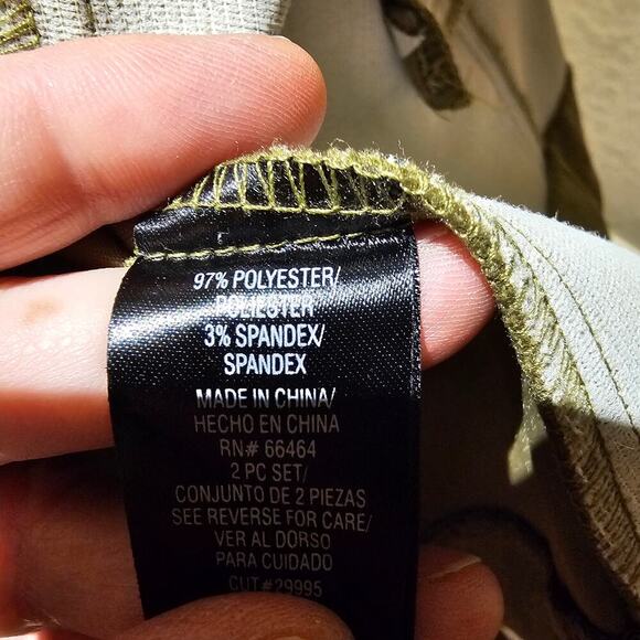 Studio 1 S14 Olive Green Faux Suede Blazer Minimalist Classic 90's Retro Vintage - Picture 10 of 12